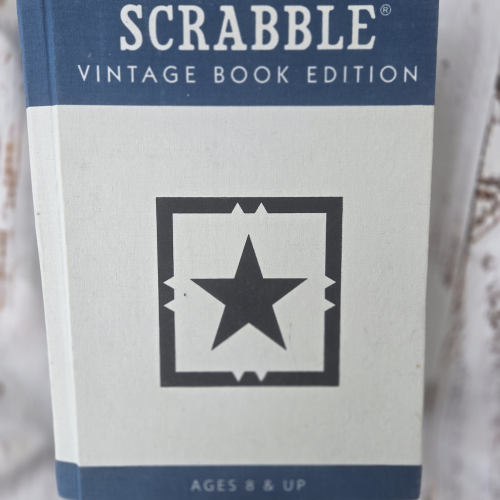 Scrabble Vintage Book Edition – Open Box Shop Worn – 3 Tiles – Incomplete